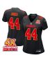 Cam Jones 44 Kansas City Chiefs Super Bowl LVIII Champions 4X Fashion Game Women Jersey – Carbon Black