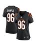 Cam Sample 96 Cincinnati Bengals Women Game Jersey – Black