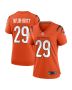 Cam Taylor-Britt 29 Cincinnati Bengals Alternate Game Women Jersey – Orange