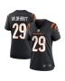 Cam Taylor-Britt 29 Cincinnati Bengals Women Game Jersey – Black