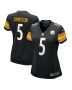 Cameron Johnston 5 Pittsburgh Steelers Women’s Game Jersey – Black