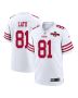 Cameron Latu 81 San Francisco 49ers NFC Champions Patch Game Men Jersey – White