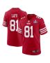 Cameron Latu 81 San Francisco 49ers Super Bowl LVIII Patch Game Men Jersey – Scarlet