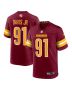 Carl Davis Jr. 91 Washington Commanders Team Game Men Jersey – Burgundy