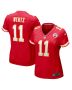Carson Wentz 11 Kansas City Chiefs Women’s Game Jersey – Red
