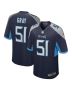 Cedric Gray 51 Tennessee Titans Game Men Jersey – Navy