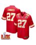 Chamarri Conner #27 Kansas City Chiefs Super Bowl LIX Jersey – Men’s – Red