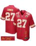 Chamarri Conner 27 Kansas City Chiefs Super Bowl LIX Champions Patch ‘New Orleans – Where Passion Ignites’ EMBROIDERED Game Men Jersey – Red