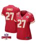 Chamarri Conner 27 Kansas City Chiefs Super Bowl LVIII Champions 4 Stars Patch Game Women Jersey – Red