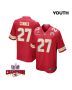 Chamarri Conner 27 Kansas City Chiefs Super Bowl LVIII Champions 4 Stars Patch Game YOUTH Jersey – Red
