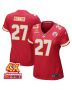 Chamarri Conner 27 Kansas City Chiefs Super Bowl LVIII Champions 4X Game Women Jersey – Red