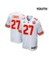 Chamarri Conner 27 Kansas City Chiefs Super Bowl LVIII Patch Game YOUTH Jersey – White