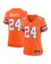 Champ Bailey 24 Denver Broncos Women’s Mile High Collection 1977 Throwback Retired Player Game Jersey – Orange