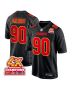 Charles Omenihu 90 Kansas City Chiefs Super Bowl LVIII Champions 4X Fashion Game Men Jersey – Carbon Black