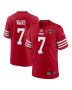 Charvarius Ward 7 San Francisco 49ers NFC Champions Patch Game Men Jersey – Scarlet