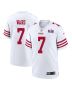 Charvarius Ward 7 San Francisco 49ers Super Bowl LVIII Patch Game Men Jersey – White