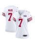 Charvarius Ward 7 San Francisco 49ers Super Bowl LVIII Patch Game Women Jersey – White
