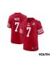 Charvarius Ward 7 San Francisco 49ers Super Bowl LVIII Patch Game YOUTH Jersey – Scarlet