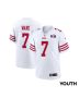 Charvarius Ward 7 San Francisco 49ers Super Bowl LVIII Patch Game YOUTH Jersey – White