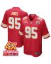 Chris Jones 95 Kansas City Chiefs Super Bowl LVIII Champions 4X Game Men Jersey – Red
