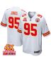 Chris Jones 95 Kansas City Chiefs Super Bowl LVIII Champions 4X Game Men Jersey – White