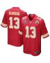 Chris Oladokun 13 Kansas City Chiefs Super Bowl LVIII Patch Game Men Jersey – Red