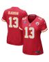 Chris Oladokun 13 Kansas City Chiefs Super Bowl LVIII Patch Game Women Jersey – Red