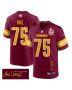 Chris Paul 75 Washington Commanders Super Bowl LIX Champions Patch ‘New Orleans – A Symphony of Sport’ EMBROIDERED Game Men Jersey – Burgundy