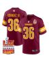 Chris Rodriguez Jr. 36 Washington Commanders Super Bowl LIX Champions Patch Game Men Jersey – Burgundy