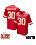 Chris Roland-Wallace #30 Kansas City Chiefs Super Bowl LIX YOUTH Jersey – Red