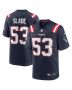 Chris Slade 53 New England Patriots Men Game Retired Jersey – Navy