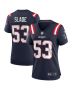 Chris Slade 53 New England Patriots Women Game Retired Jersey – Navy