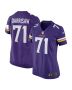 Christian Darrisaw 71 Minnesota Vikings Women’s Game Jersey – Purple