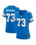 Christian Mahogany 73 Detroit Lions Women Team Game Jersey – Blue