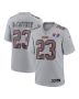 Christian McCaffrey 23 San Francisco 49ers Super Bowl LVIII Atmosphere Fashion Game Men Jersey – Gray