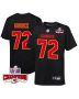 Chukwuebuka Godrick 72 Kansas City Chiefs Super Bowl LVIII Champions 4 Stars Patch Fashion Game YOUTH Jersey – Carbon Black