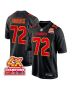 Chukwuebuka Godrick 72 Kansas City Chiefs Super Bowl LVIII Champions 4X Fashion Game Men Jersey – Carbon Black