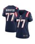 Chukwuma Okorafor 77 New England Patriots Women’s Team Game Jersey – Navy