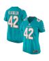 Clayton Fejedelem 42 Miami Dolphins Women Game Jersey – Aqua
