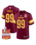 Clelin Ferrell 99 Washington Commanders Super Bowl LIX Champions Patch Game Men Jersey – Burgundy