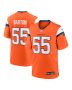 Cody Barton 55 Denver Broncos Game Men Jersey – Orange