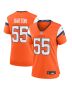 Cody Barton 55 Denver Broncos Women’s Game Jersey – Orange