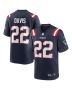 Cody Davis 22 New England Patriots Men Game Jersey – Navy
