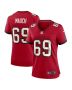 Cody Mauch 69 Tampa Bay Buccaneers Women Game Jersey – Red