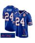 Cole Bishop 24 Buffalo Bills Super Bowl LIX Champions Patch ‘New Orleans – A Symphony of Sport’ EMBROIDERED Game Men Jersey – Royal