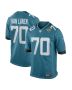 Cole Van Lanen 70 Jacksonville Jaguars Men Game Jersey – Teal