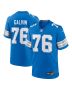 Connor Galvin 76 Detroit Lions Team Game Men Jersey – Blue