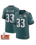 Cooper DeJean #33 Philadelphia Eagles Super Bowl LIX Jersey – Men’s – Midnight Green
