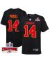 Cornell Powell 14 Kansas City Chiefs Super Bowl LVIII Champions 4 Stars Patch Fashion Game YOUTH Jersey – Carbon Black