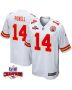 Cornell Powell 14 Kansas City Chiefs Super Bowl LVIII Champions 4 Stars Patch Game Men Jersey – White